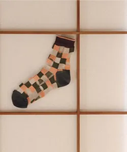 Носки с мозаичной плиткой Tricot, цвет 72Pink