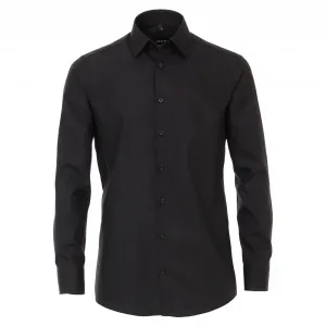 Деловая рубашка VENTI "Деловая рубашка VENTI однотонная", черный