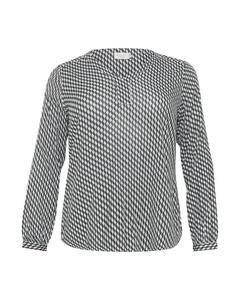 Блузка KAFFE CURVE Blouse Cami, темно-серый