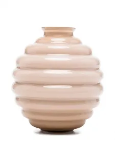 Декоративная ребристая ваза (17 см x 18 см) Venini, розовый