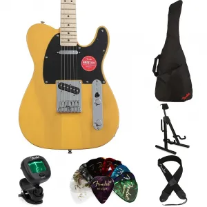 Электрогитарный комплект Squier Sonic Telecaster Essentials - Цвет Бутерскотч Блондин