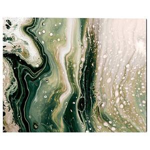 Металлическая картина Any Image Green Fluid Marble