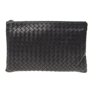 Bottega Veneta Сумка-клатч из овечьей кожи, стандартного размера, унисекс, темно-синяя