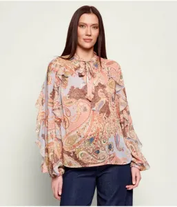 Блуза relaxed fit Guess Jeans, оранжевый