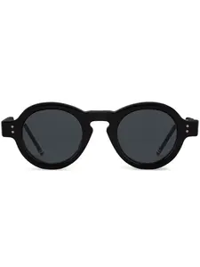 Солнцезащитные очки в круглой оправе Thom Browne Eyewear, черный