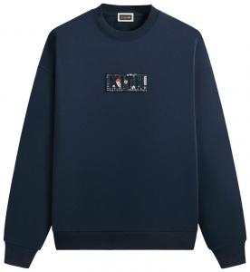 Толстовка Kith For Columbia Patchwork Vintage Nelson Crewneck, синий