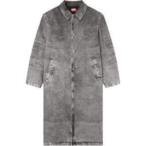 Однобортное пальто D Jack S1 DIESEL, темно-серый