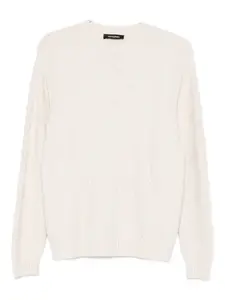 Свитер с геометрическим узором Imperial, белый