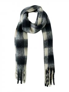 Шарф белого и черного цветов Oui