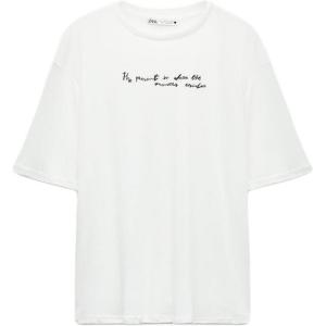 Футболка женская матовая белая ZARA