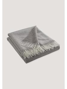 Hessnatur Двусторонняя клетчатая ткань натурального серого цвета