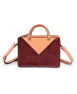 Женская мини-сумка-тоут Vinca из натуральной кожи OLD TREND, оранжевый