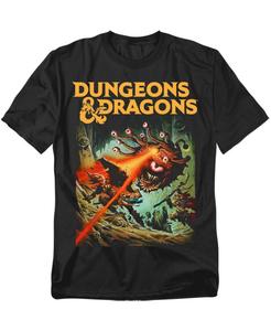 Футболка большого размера с изображением персонажа Beholder Strike из игры Dungeons And Dragons D&D, Black