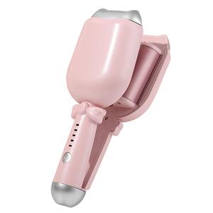 Щипцы для завивки, утюжок для выпрямления волос с функцией блокировки одним касанием Beerus, розовый