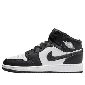 (GS) Air Jordan 1 Mid SE 'Panda Elephant'