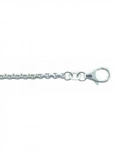 Adeliás Женское колье из серебра 925 пробы, длина 42 см, диаметр 1,2 мм, из серебра