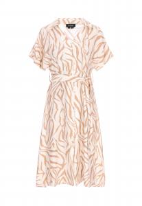 Usha BLACK LABEL Платье-рубашка 'Classic' в бежевом цвете