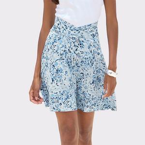 Женская юбка-колокол с цветочным принтом Lascana, Blue Floral