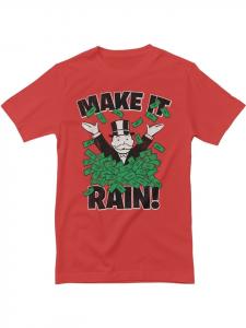Футболка Monopoly Make It Rain T-Shirt красного цвета Monopoly