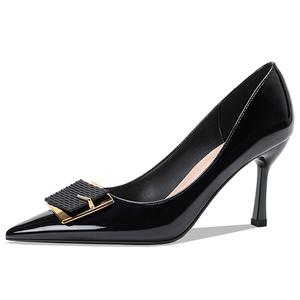 Женские туфли на тонком каблуке и высоком каблуке Lanza, Black