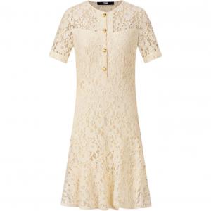 KARL LAGERFELD / Karl Lagerfeld Jeans Женское платье с короткими рукавами KARL LAGERFELD Ecru