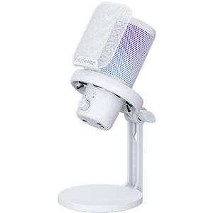 Игровой микрофон FeelWorld VM1-XS USB-C с настольной подставкой (белый)