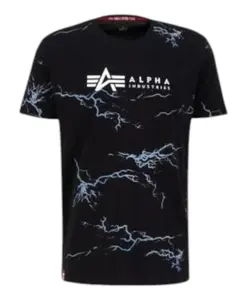 Футболка Lightning AOP Alpha Industries, черный