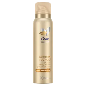 Мусс-автозагар для светлой и средней кожи, 150 мл Dove Summer revived