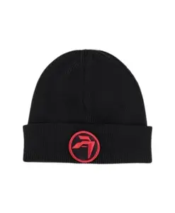 Черная шерстяная шапка с красным логотипом Ambush, черный