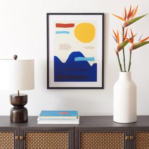 Картина Safavieh Yellowstone Wall Art, синий / желтый