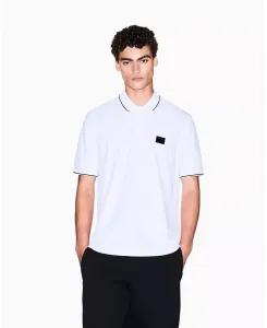 Мужская поло с коротким рукавом Night Lab из мерсеризованного пике A|X Armani Exchange