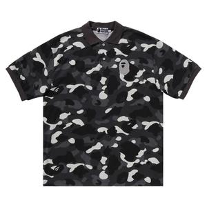 Поло BAPE City Camo Large Ape Head Polo Relaxed Fit, черный