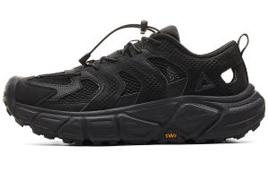 PEAK Сандалии для бега с низким верхом, амортизирующие, противоскользящие, Rebound, мужские, полностью черные