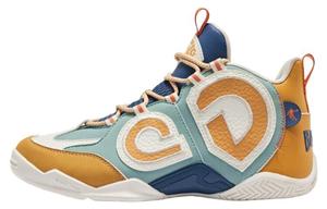 Баскетбольные кроссовки Basketball Shoes Women's Mid-Top Yellow/Blue Qiaodan