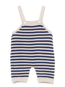 Полосатые комбинезоны Little Bear, коричневый