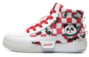 Обувь для скейтбординга Мужская с высоким верхом Красная Peak