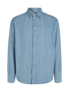 Рубашка на пуговицах стандартного кроя Karl Lagerfeld, синий