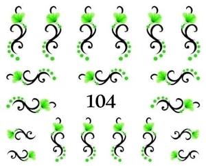 Водные наклейки для ногтей - №104, inna