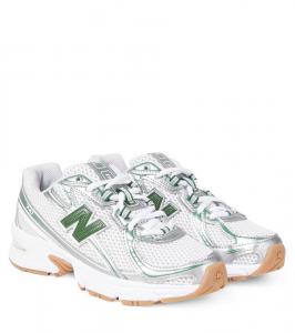740 Junior кроссовки из сетки с кожаными деталями New Balance Kids, Silver Metallic