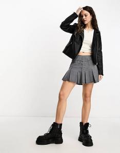 Черная косуха из искусственной кожи Only