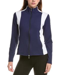 Топ-свитер на молнии с принтом открытки Post Card, синий