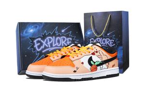 Кроссовки для скейтбординга Dunk Cute Rabbit Carrot Abrasion Resistant низкие унисекс Orange Nike, оранжевый