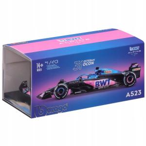 BWT Alpine Team A523 2023 Esteban Ocon BOLID F1 1:43 модель BBURAGO 18-38073