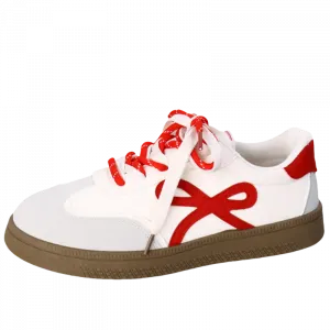 JimiXiong Женские скейтерские кроссовки красные, цвет Red