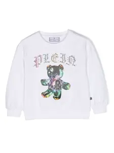 Толстовка с логотипом Philipp Plein Junior, белый