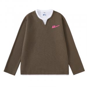 Футболка Unisex Moderate Mock Two Piece WARRIOR, coffee