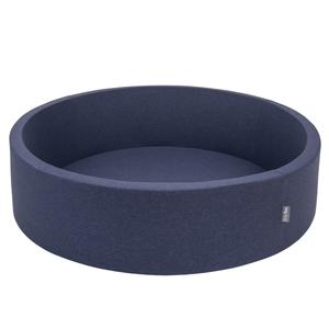 KiddyMoon Круглый сухой бассейн, темно-синий, 120х30/без шариков, Игрушка для бассейна из пенопласта