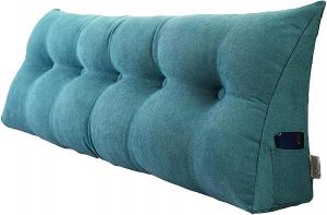 Треугольная клиновидная подушка для позиционирования, подушка для чтения, спинка для кровати, подушка для спинки кровати, мягкая клиновидная подушка для позиционирования, подушка для чтения для кровати (Цвет: E, Размер: 200x50x20 см/79x20 см) COZMAX