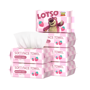 Одноразовое чистящее средство серии Strawberry Bear Disney, [40 Sheets * 6 Bags]Value Pack