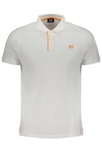 Мужская рубашка-поло Norway 1963 с коротким рукавом и контрастными деталями, белый